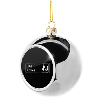The office, Silver 8cm Christmas tree ball ornament