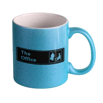 The office, Κούπα Σιέλ Glitter που γυαλίζει, κεραμική, 330ml