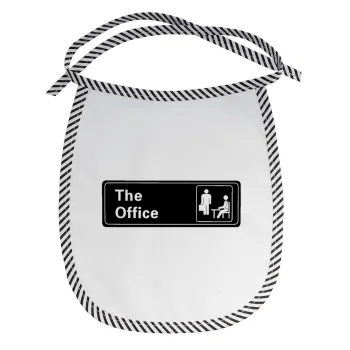 The office, Σαλιάρα μωρού αλέκιαστη με κορδόνι Μαύρη
