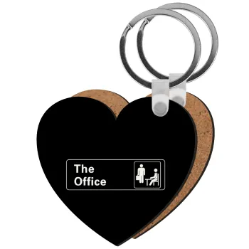 The office, Μπρελόκ Ξύλινο καρδιά MDF