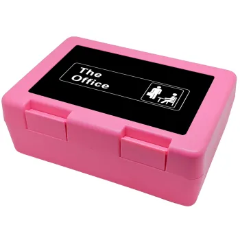 The office, Children's cookie container PINK 185x128x65mm (BPA free plastic)