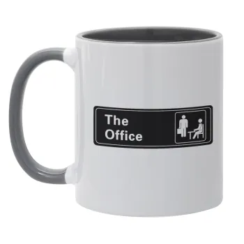 The office, Κούπα χρωματιστή γκρι, κεραμική, 330ml