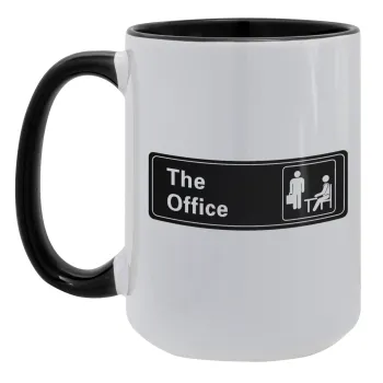 The office, Κούπα Mega 15oz, κεραμική Μαύρη, 450ml