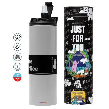 The office, Tumbler stainless steel GREY 600ml
