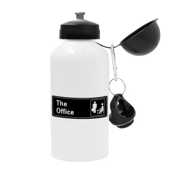 The office, Metal water bottle, White, aluminum 500ml