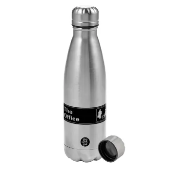 The office, Metallic water bottle, stainless steel, 750ml