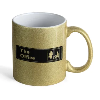 The office, Κούπα Χρυσή Glitter που γυαλίζει, κεραμική, 330ml