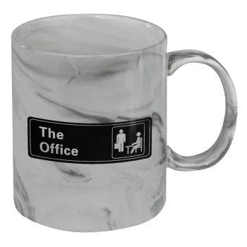The office, Mug ceramic marble style, 330ml