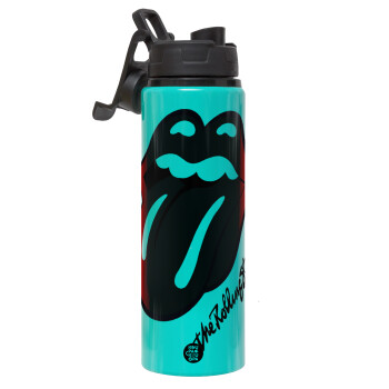 The rolling stones, Metallic water bottle with safety lid, 850ml aluminum