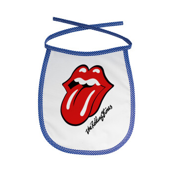 The rolling stones, Σαλιάρα μωρού αλέκιαστη με κορδόνι Μπλε