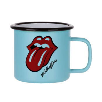 The rolling stones, Κούπα Μεταλλική εμαγιέ ΜΑΤ σιέλ 360ml