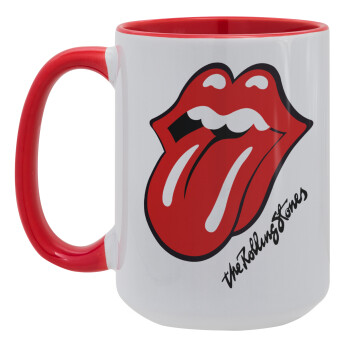 The rolling stones, Κούπα Mega 15oz, κεραμική Κόκκινη, 450ml