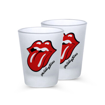 The rolling stones, Σφηνοπότηρα γυάλινα 45ml του πάγου (2 τεμάχια)