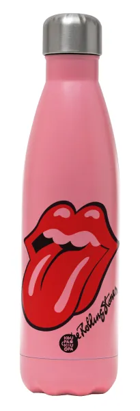 The rolling stones — Metal mug thermos Pink Mat (Stainless steel), double wall, 500ml