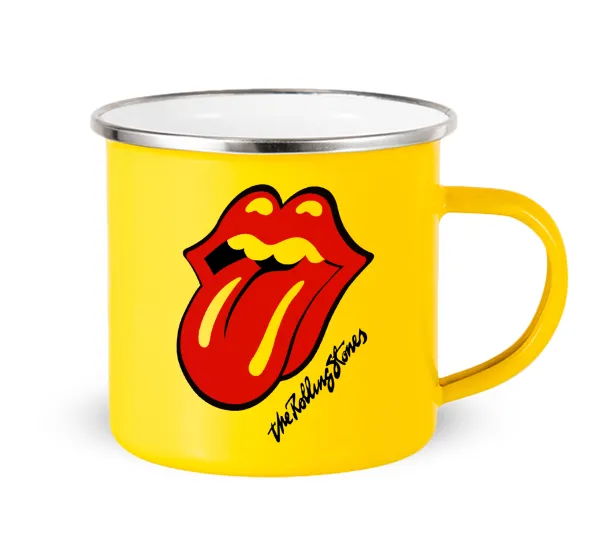 The rolling stones — Yellow Enamel Metallic Cup 360ml