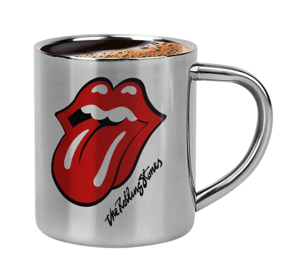 The rolling stones — Double-wall metal cup for espresso (220ml)