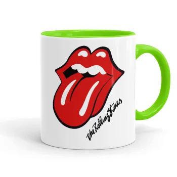 The rolling stones, Κούπα χρωματιστή βεραμάν, κεραμική, 330ml