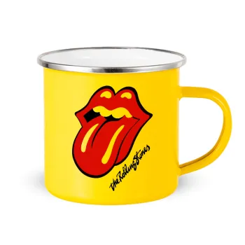 The rolling stones, Yellow Enamel Metallic Cup 360ml
