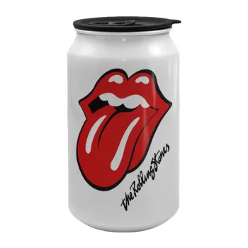 The rolling stones, Κούπα ταξιδιού μεταλλική με καπάκι (tin-can) 500ml