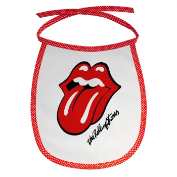 The rolling stones, Σαλιάρα μωρού αλέκιαστη με κορδόνι Κόκκινη