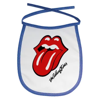 The rolling stones, Σαλιάρα μωρού αλέκιαστη με κορδόνι Μπλε