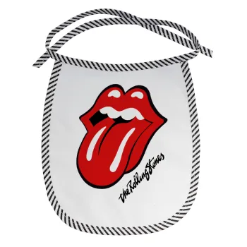 The rolling stones, Σαλιάρα μωρού αλέκιαστη με κορδόνι Μαύρη