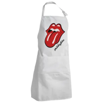 The rolling stones, Adult Chef Apron (with sliders and 2 pockets)
