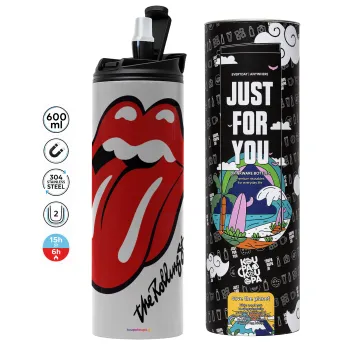 The rolling stones, Tumbler stainless steel GREY 600ml