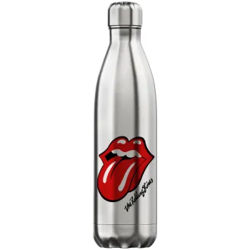 The rolling stones, Inox (Stainless steel) hot metal mug, double wall, 750ml