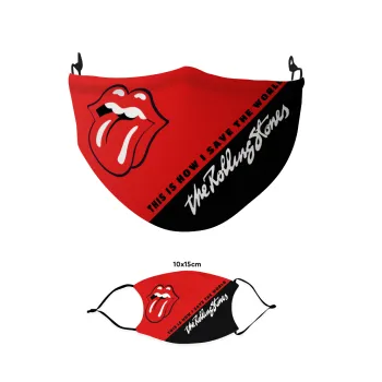 The rolling stones, Μάσκα υφασμάτινη παιδική πολλαπλών στρώσεων με υποδοχή φίλτρου
