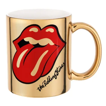 The rolling stones, Κούπα κεραμική, χρυσή καθρέπτης, 330ml