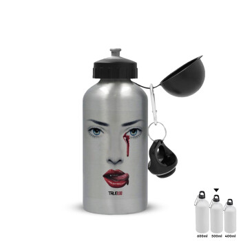True blood, Metallic water jug, Silver, aluminum 500ml