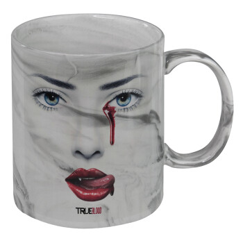 True blood, Mug ceramic marble style, 330ml