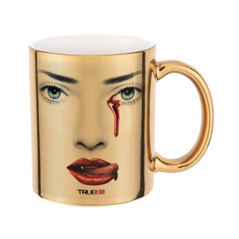 True blood, Mug ceramic, gold mirror, 330ml