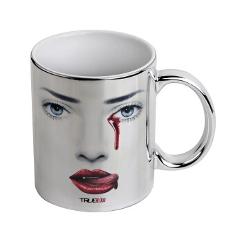 True blood, Mug ceramic, silver mirror, 330ml