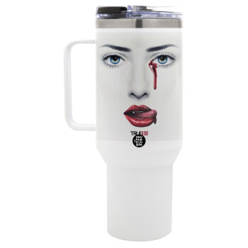 True blood, Mega Stainless steel Tumbler with lid, double wall 1,2L