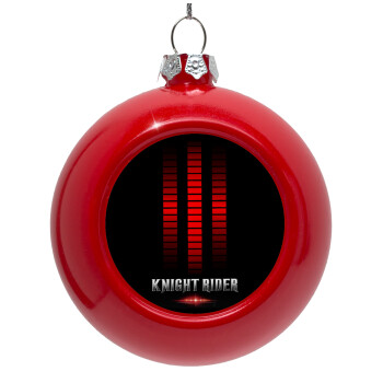 the knight rider, Red Christmas tree ornament bauble 8cm