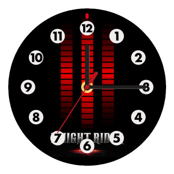 the knight rider, Wooden wall clock (20cm)