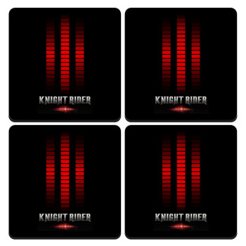 the knight rider, ΣΕΤ 4 Σουβέρ ξύλινα τετράγωνα (9cm)