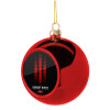 Christmas tree ball Red 8cm