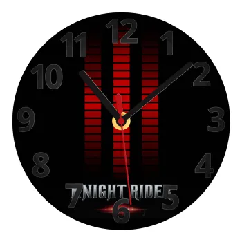 the knight rider, Ρολόι τοίχου γυάλινο (20cm)