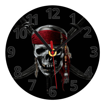 Pirates of the Caribbean, Ρολόι τοίχου γυάλινο (20cm)