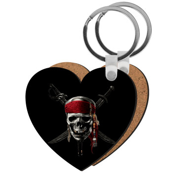 Pirates of the Caribbean, Μπρελόκ Ξύλινο καρδιά MDF