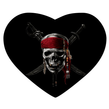 Pirates of the Caribbean, Mousepad καρδιά 23x20cm