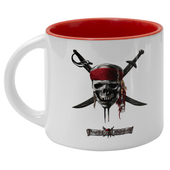 Pirates of the Caribbean, Κούπα κεραμική 400ml Λευκή/Κόκκινη