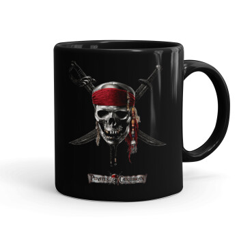 Pirates of the Caribbean, Mug black, ceramic, 330ml