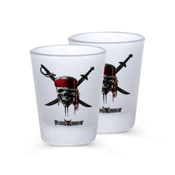 Pirates of the Caribbean, Σφηνοπότηρα γυάλινα 45ml του πάγου (2 τεμάχια)