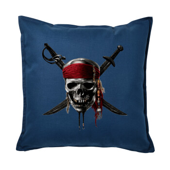 Pirates of the Caribbean, Sofa cushion Blue 50x50cm includes filling