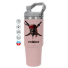 Pink color, 890ml (30oz) stainless Steel Tumbler with Handle