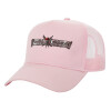 Adult Structured Trucker Hat, with Mesh, PINK (100% COTTON, ADULT, UNISEX, ONE SIZE)